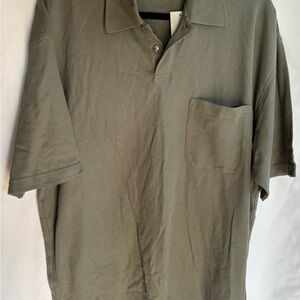 Izod Olive Green Pocket Polo Size Large NWT